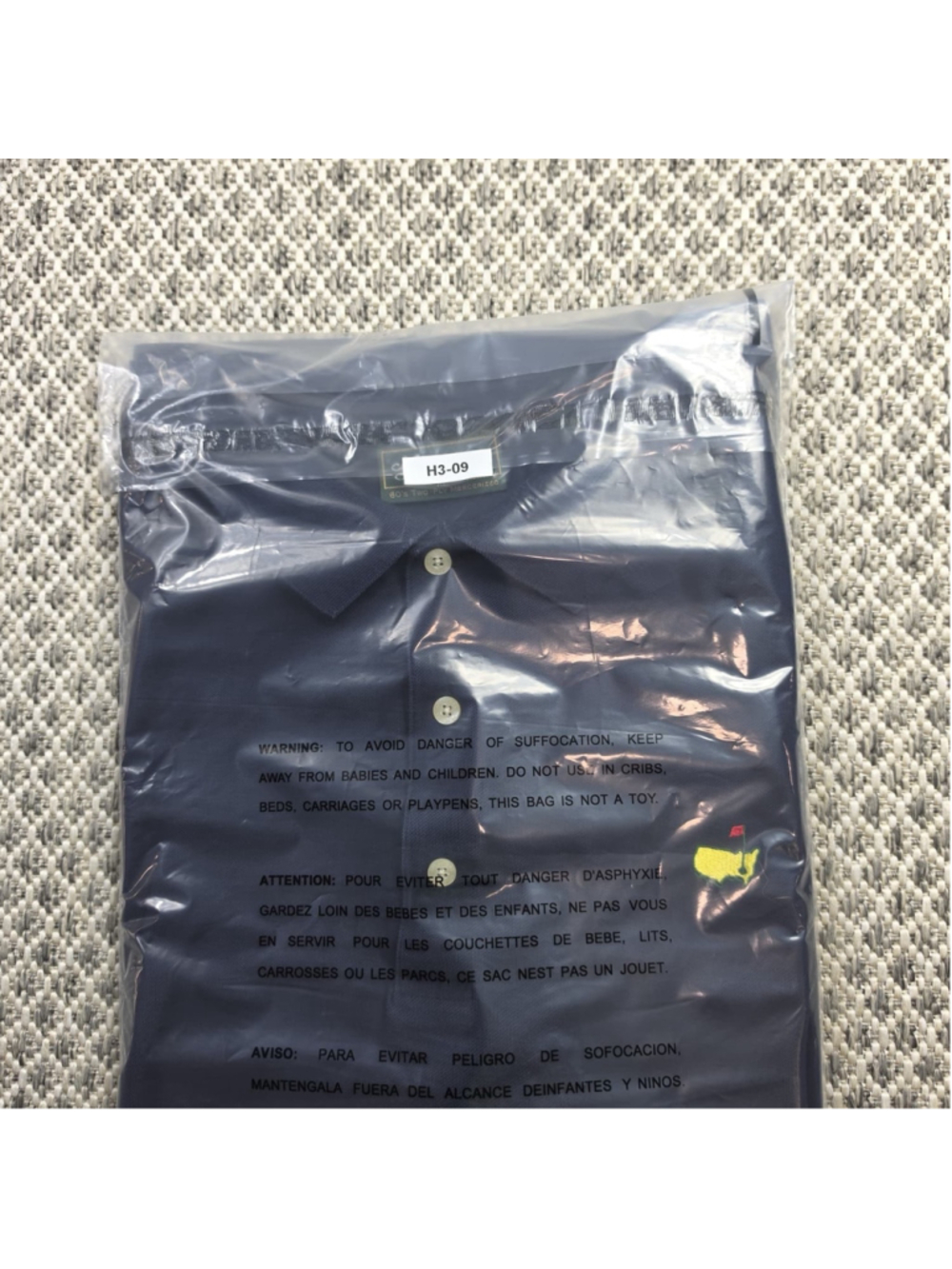 Masters Collection Polo Shirt XL Navy Augusta National Golf Tournament Vintage - Picture 8 of 8